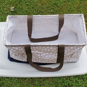 Used lotsa dots large utility tote, Thirty-one